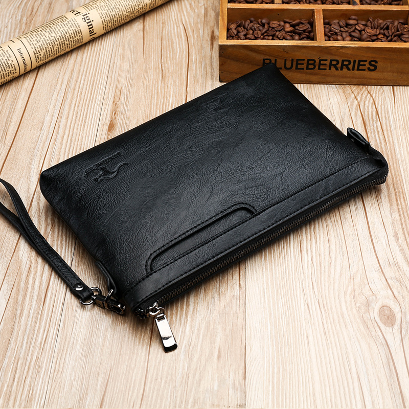 Key Holder Leather Pouch - Brand Design Heren Envelop Clutch Bag