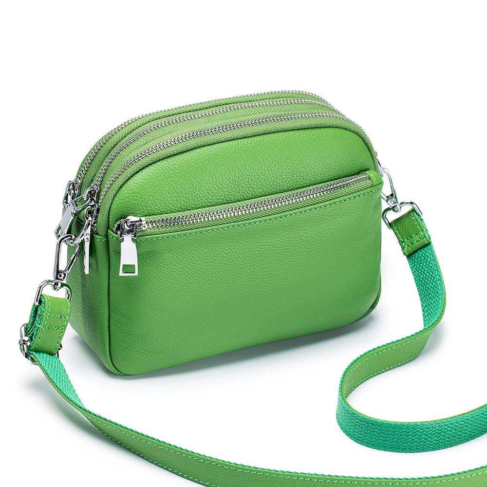 Key Holder Leather Pouch - Echt Lederen Veelzijdige Schoudertas Vrouwen Koeienhuid