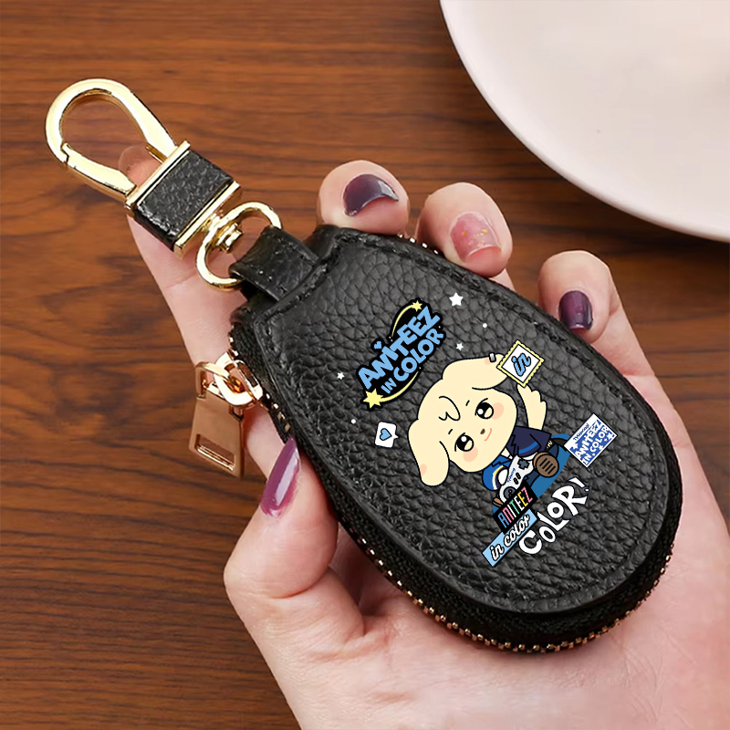 ATEEZ lederen sleutelportemonn - Key Holder Leather Pouch recensie en prijs