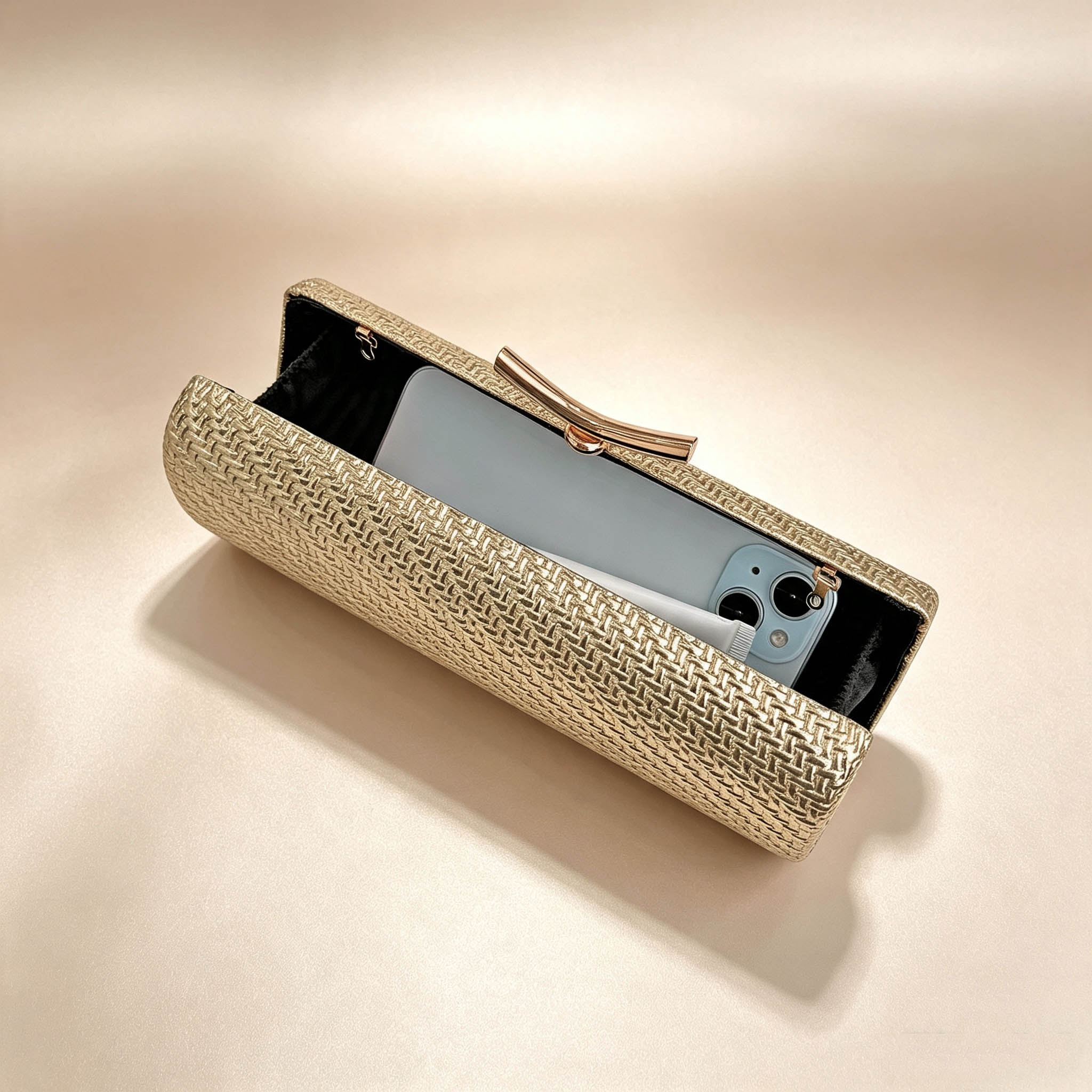 Gouden avondhandtas luxe desig - Luxury Bags Office recensie en prijs