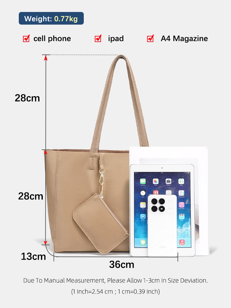 Zency Echt Lederen Grote Tote  - Luxury Bags Office recensie en prijs